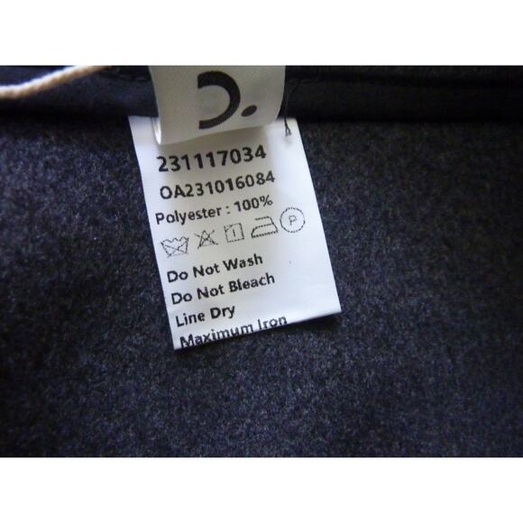 NWT Commense Gray Felt Mini Skirt White Trim Size XS - Picture 5 of 5